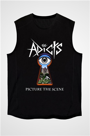 The Adicts Siyah Unisex Kolsuz Tişört