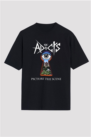 The Adicts Siyah Unisex Oversize Tişört T-Shirt