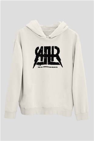 The All-American Rejects Beyaz Unisex Kapşonlu Sweatshirt