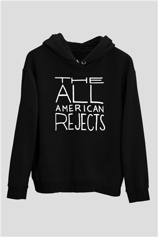 The All-American Rejects Siyah Unisex Kapüşonlu Sweatshirt