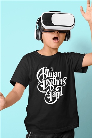 The Allman Brothers Band Baskılı Siyah Unisex Çocuk Tişört