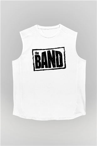The Band Beyaz Unisex Kolsuz Tişört