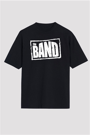 The Band Siyah Unisex Oversize Tişört T-Shirt