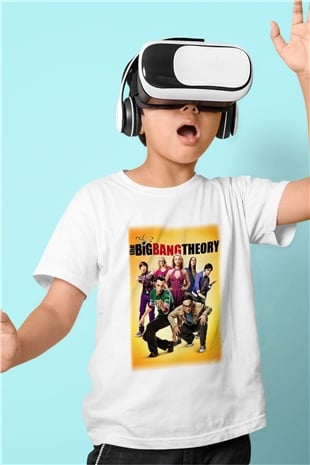The Big Bang Theory Baskılı Beyaz Unisex Çocuk Tişört