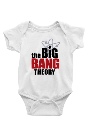 The Big Bang Theory Baskılı Beyaz Unisex Bebek Body - Zıbın