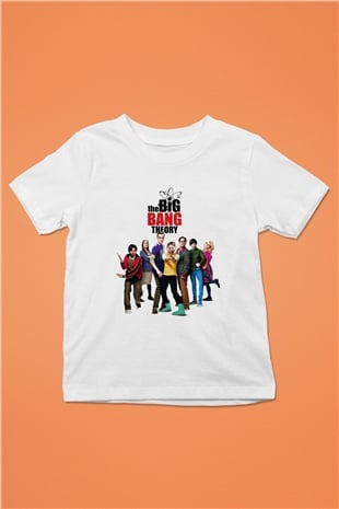 The Big Bang Theory Baskılı Beyaz Unisex Çocuk Tişört