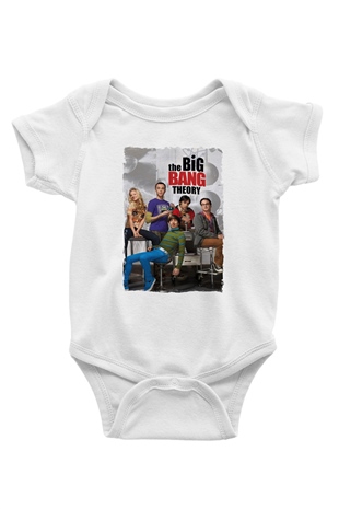 The Big Bang Theory Beyaz Bebek Body - Zıbın