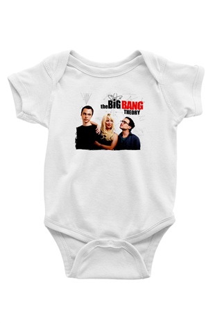 The Big Bang Theory Beyaz Bebek Body - Zıbın