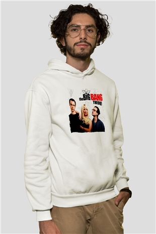 The Big Bang Theory Beyaz Unisex Hoodie