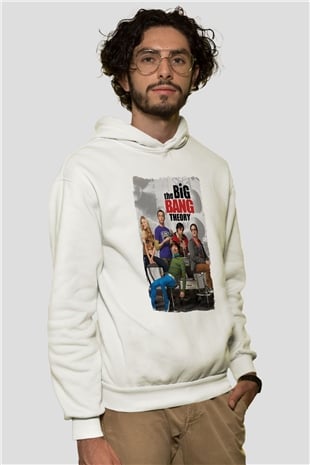 The Big Bang Theory Beyaz Unisex Hoodie
