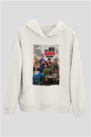 The Big Bang Theory Beyaz Unisex Hoodie