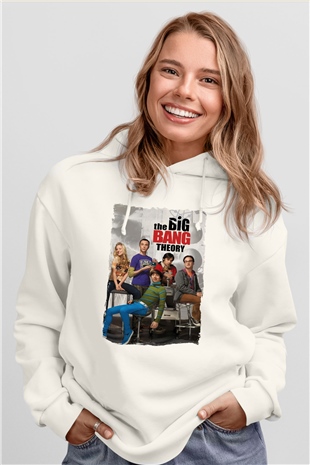 The Big Bang Theory Beyaz Unisex Hoodie