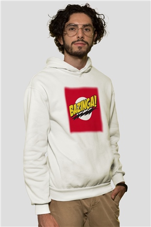 The Big Bang Theory Beyaz Unisex Kapşonlu Sweatshirt