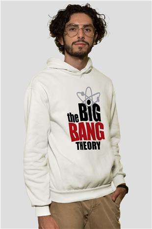 The Big Bang Theory Beyaz Unisex Kapşonlu Sweatshirt