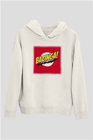 The Big Bang Theory Beyaz Unisex Kapşonlu Sweatshirt