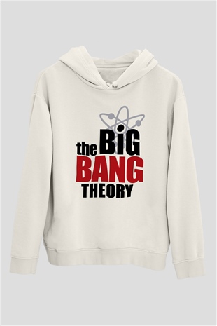 The Big Bang Theory Beyaz Unisex Kapşonlu Sweatshirt