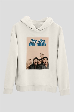 The Big Bang Theory Beyaz Unisex Kapşonlu Sweatshirt