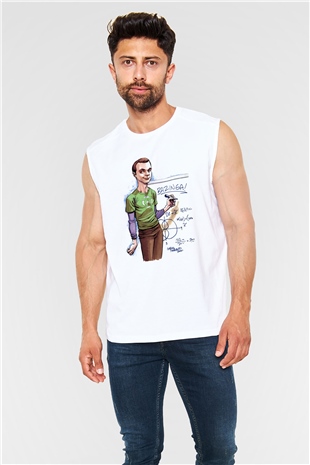 The Big Bang Theory Beyaz Unisex Kolsuz Tişört