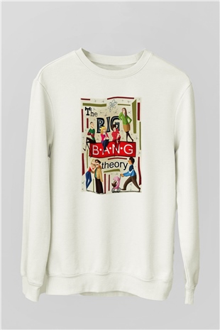 The Big Bang Theory Beyaz Unisex Sweatshirt