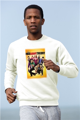 The Big Bang Theory Beyaz Unisex Sweatshirt