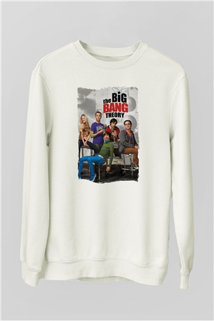 The Big Bang Theory Beyaz Unisex Sweatshirt