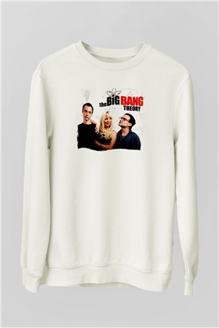 The Big Bang Theory Beyaz Unisex Sweatshirt
