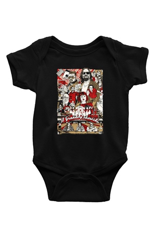 The Big Lebowski Büyük Lebowski Baskılı Siyah Bebek Body - Zıbın