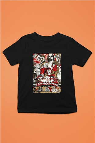 The Big Lebowski Büyük Lebowski Baskılı Siyah Unisex Çocuk Tişört