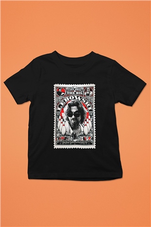 The Big Lebowski Büyük Lebowski Baskılı Siyah Unisex Çocuk Tişört