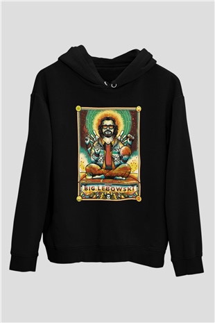 The Big Lebowski Büyük Lebowski Siyah Unisex Kapüşonlu Sweatshirt