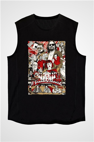 The Big Lebowski Büyük Lebowski Siyah Unisex Kolsuz Tişört