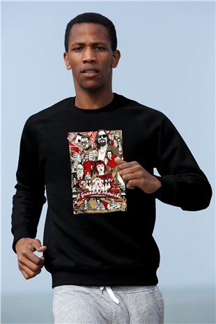 The Big Lebowski Büyük Lebowski Siyah Unisex Sweatshirt