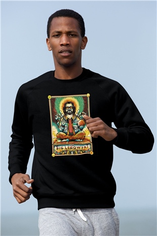 The Big Lebowski Büyük Lebowski Siyah Unisex Sweatshirt