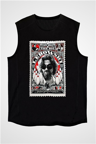 The Big Lebowski Büyük Lebowski Siyah Unisex Kolsuz Tişört