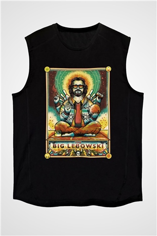 The Big Lebowski Büyük Lebowski Siyah Unisex Kolsuz Tişört