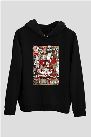 The Big Lebowski Büyük Lebowski Siyah Unisex Kapüşonlu Sweatshirt