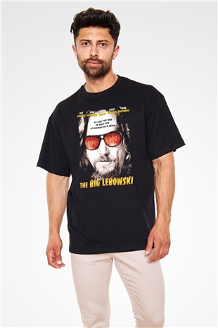 The Big Lebowski Büyük Lebowski Siyah Unisex Oversize Tişört