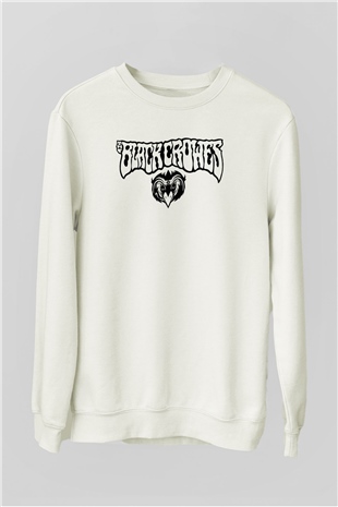 The Black Crowes Beyaz Unisex Sweatshirt