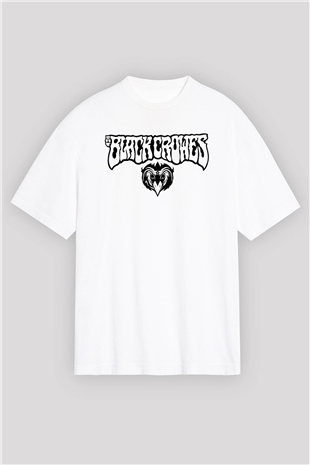 The Black Crowes Beyaz Oversize Tişört Oversize T-shirt - TişörtFabrikası