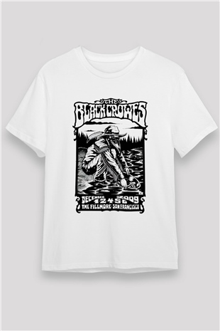The Black Crowes Beyaz Unisex Tişört T-Shirt - TişörtFabrikası
