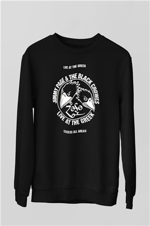The Black Crowes Siyah Unisex Sweatshirt