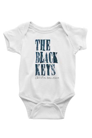 The Black Keys Baskılı Beyaz Unisex Bebek Body - Zıbın