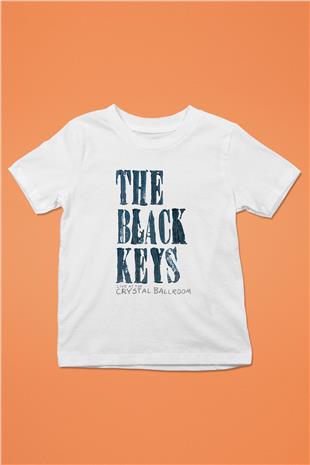 The Black Keys Baskılı Beyaz Unisex Beyaz Çocuk Tişört - Tshirt