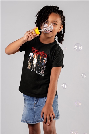 The Casualties Baskılı Siyah Unisex Çocuk Tişört