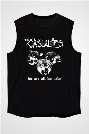 The Casualties Siyah Unisex Kolsuz Tişört