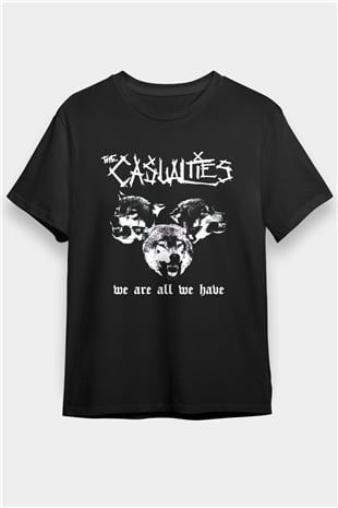 The Casualties Siyah Unisex Tişört T-Shirt - TişörtFabrikası