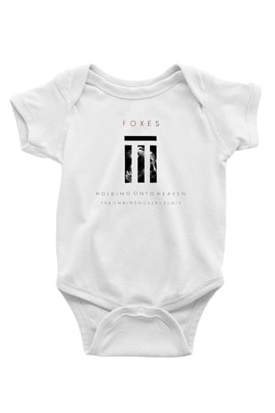 The Chainsmokers Baskılı Beyaz Unisex Bebek Body - Zıbın