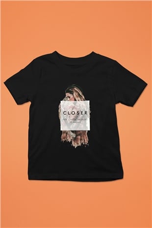 The Chainsmokers Baskılı Siyah Unisex Çocuk Tişört