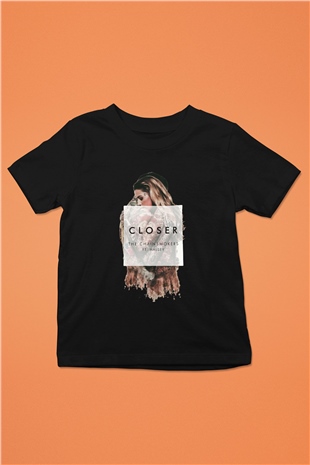 The Chainsmokers Baskılı Siyah Unisex Çocuk Tişört