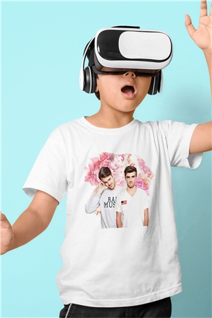 The Chainsmokers Beyaz Unisex Çocuk Tişört